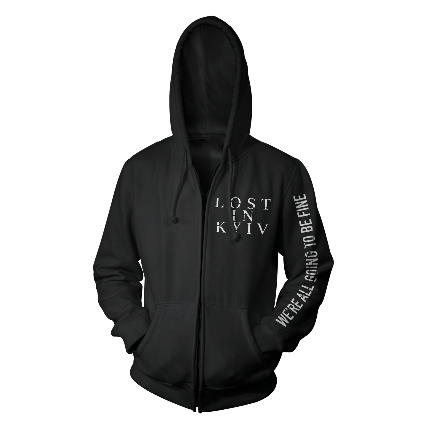 Lost In Kyiv "We’re All Going To Be Fine" Zip Hoodie